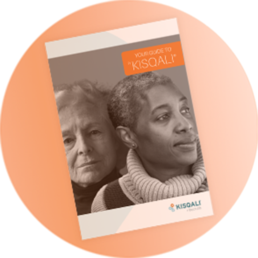Illustrative image of KISQALI® patient information brochure