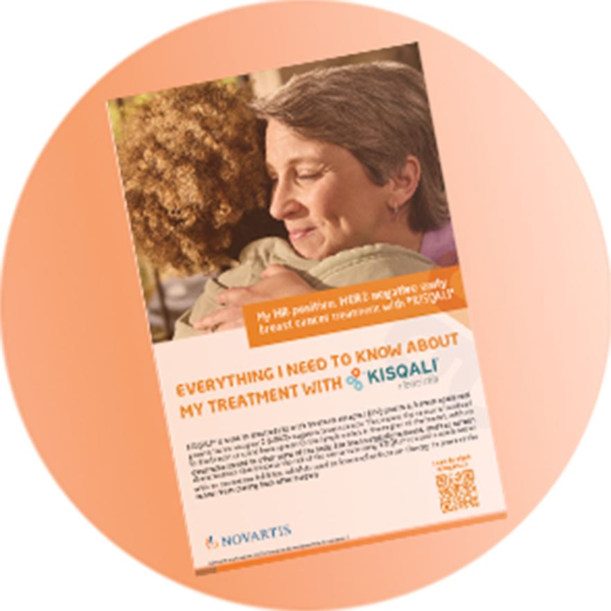 Illustrative image of KISQALI® patient information brochure